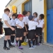 Attesa dei "piccoli" per l'ingresso in campo
